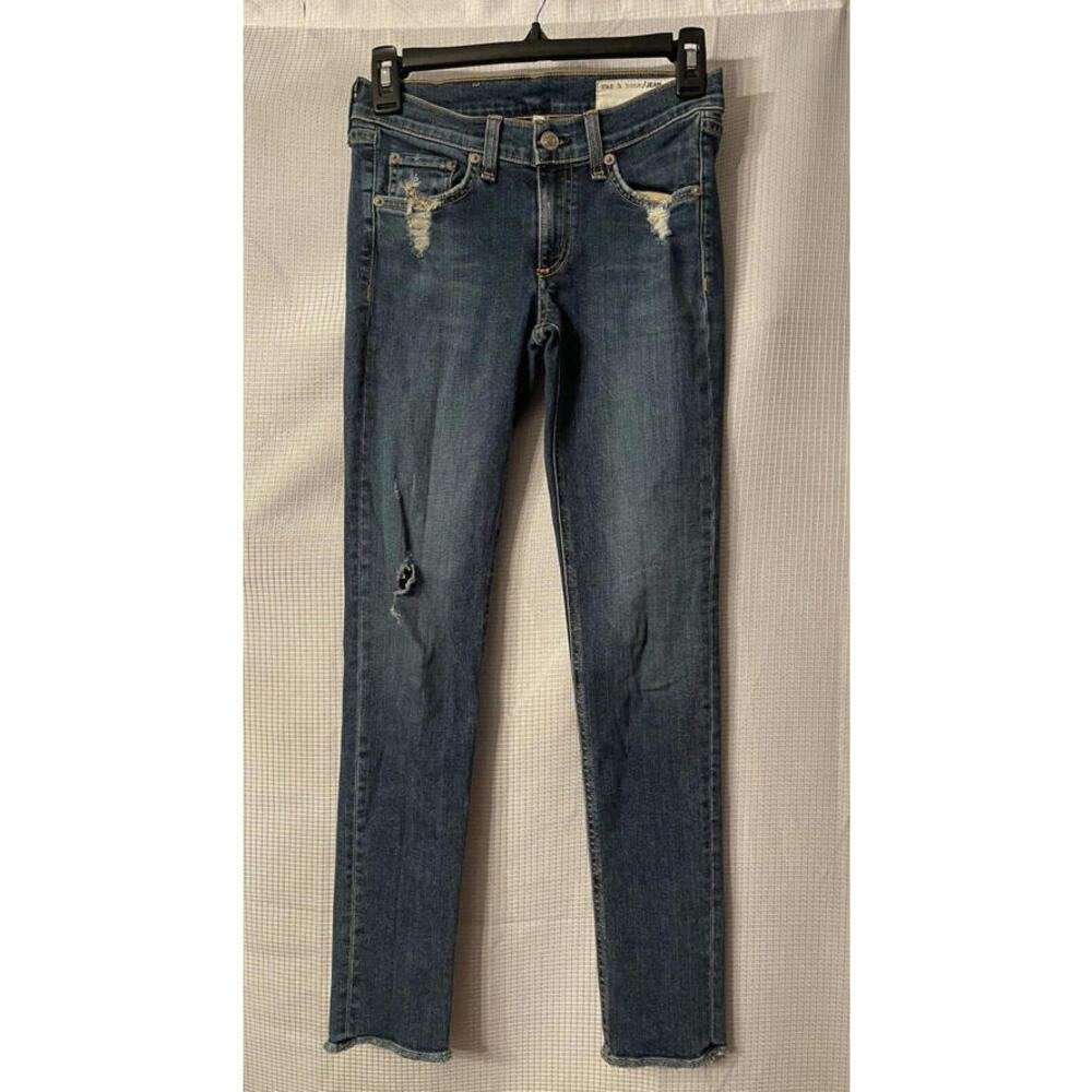Rag & Bone Womens Designer Juniors Skinny Medium Wash‎ Jeans Size 25